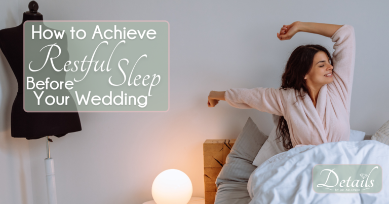 How To Achieve Restful Sleep Before Your Wedding, a Blog by Cleveland Wedding Planner, Dr. Arlonda Stevens