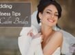A bride is all smiles on her big day as she follows these wedding wellness tips.